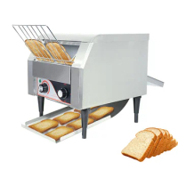 Commercial Chain Style Rotary Toaster Oven Conveyor Countertop Electric Crawler Toaster Automatic Bread Machine