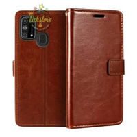 Casing untuk Samsung M51 Super Retro Armor Wallet Case PE Leather Full 360 Degree TPU Waterproof Bro