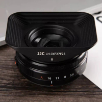 For Fujifilm Fuji XH2 XT4 XS10 Xt5 Camera XF27mm F/2.8 R WR X Series Accessories Aluminum Metal Square Adapter Ring Lens Hood