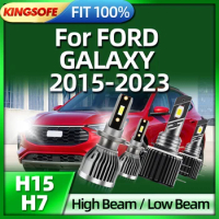 KINGSOFE 2/4pcs LED Headlight H7 H15 High Low Beam Bulb 6000K White For FORD GALAXY 2015 2016 2017 2018 2019 2020 2021 2022 2023