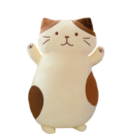 【Mega】超可愛奶酪貓咪柔軟抱枕 60cm 貓公仔(沙發抱枕 靠墊 陪睡抱枕)