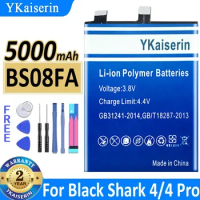 YKaiserin 5000mAh BS08FA Battery for Black Shark 4/4Pro Shark4 Pro Batteries BSO8FA High Capacity Batterij + Gift Tools