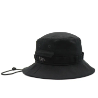 【NEW ERA】NEW ERA 休閒帽 探險帽 基本款全黑(NE13090091)
