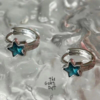 The Goats Dept - Blue Star Lord Earrings Original / tgd711  anting bulau hoops loop loops anti karat