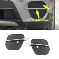 1 Pair Front Bumper Grille Cover Grill Trim for -BMW X5 E70 2011-2013 51117222859 51117222860