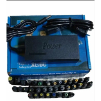 ✳adapter อแดปเตอร์ทรงยาวเเถมหัว36เเบบ ปรับแรงดันได้ตั้งแต่ 12V 15V 16V 18V 19V 20V 24V 4.5A max เปลี