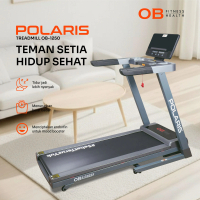 Polaris Motorized Treadmill OB-1250 layar LCD Teknologi Auto INCLINE