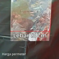Plastik PVC Shrink / Plastik Segel Transparant 13 CM