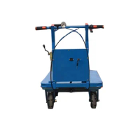 Trolley to electric platform transport goods battery operated trolley