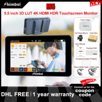 SHIMBOL M5 5.5" 3D LUT 4K HDMI- HDR Touchscreen Monitor 1200 nit for DSLR Micro SLR Camera High-Definition Recording