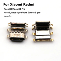 10pcs For Xiaomi Redmi Poco X3 pro note 8 pro note 9 pro note 9S USB Charging Charge Port Dock Socket Connector
