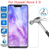 tempered glass screen protector for huawei nova 3i 3 i case cover on huawey nova3 nova3i i3 6.3 protective phone coque bag 360