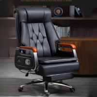 Adjustable Leather Office Chair Support Recliner Executive Modern Chair Mobile Ergonomic Cadeiras De Escritorio Office Furniture