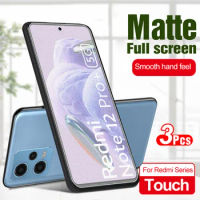 3Pcs Matte Screen Protector For Xiaomi Redmi Note 12 Pro+ Note12 Pro Plus Note12Pro Anti-fingerprint Tempered Protective Glass