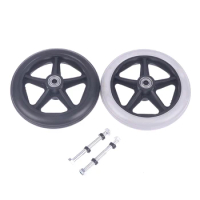 6 Inch Wheelchair Front Castor Solid Tire Wheelchair Replacement Parts Wheelchair Accessories Front Wheel Universal Wheel