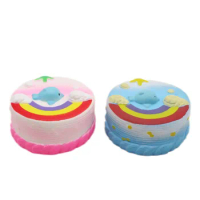 rainbow squishy Cake Stress Reliever Squishy Slow Rising Cream Scented Decompression Cure Toy squish toys for kid child