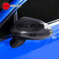 1 Set Carbon Fiber Car Side Rearview Mirror Cover Protective Cap Shell Sticker for Subaru BRZ Toyota GR86 Exterior Accessory