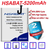 HSABAT 5200mAh Mobile Phone Replacement Battery BA621 for Meizu Meilan Note5 M5 Note 5