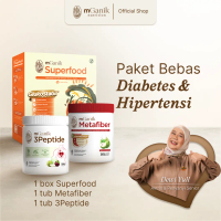mGanik 3Peptide 330gr & mGanik Metafiber 450gr & mGanik Superfood 500gr