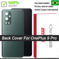 High Quality AAA Glass For OnePlus 9 Pro Back Battery Cover Door Rear Battery Cover Housing Case with Camera Lens Repair Parts