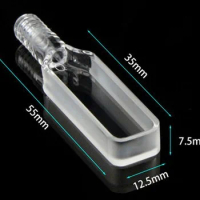 5mm quartz fluorescent screw cuvette with light transmission on both sides/threaded port/German Hellma technology/injectable