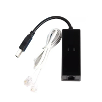 โมเด็มข้อมูลแฟกซ์เสียงหน้าปัดภายนอก, ขับเคลื่อนโดย USB, เข้ากันได้กับ Win7, Win8, Win10 และ XP