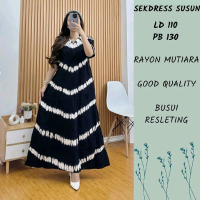 Sekdress Susun Rayon Mutiara Cap Busui