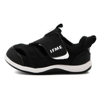 日本 IFME 機能童鞋 魔鬼氈 排水涼鞋 小童 黑白 S0275 (IF20-430603)