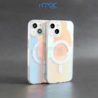 Magnetic Hologram Case for iPhone X XS XR MAX 11 12 13 14 15 Plus Pro Max Blue Pink
