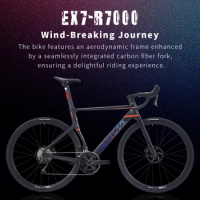 SAVA EX-7 aluminum alloy Road Bike 700c Adult Complete Bike Road Racing R7000 24 Speed Accessories UCI Verified