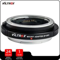 Viltrox EF-GFX Auto Focus Lens Adapter for Canon EF Lens to Fujifilm GFX Mount Camera GFX 50S 50R GFX100 GFX100S