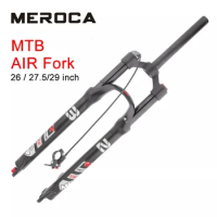 MTB Disc Brake Bicycle Fork 26/27.5/29 Inch Quick Release MTB Shock Absorber Oil and Gas Fork Bicycle Front Shock mtb fork