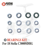 Fishing Reel Stainless Steel Ball Bearings Kit For Shimano18 Stella C3000SDHG / 03804 Spinning reels Bearing Kits