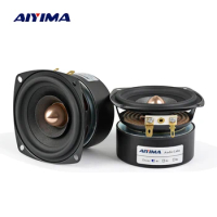AIYIMA 2Pcs 3 Inch 4 Ohm 8 Ohm 15W Audio Speaker Full Range Sound Speaker HIFI Bullet Treble Midrange Bass Loudspeaker DIY