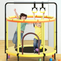 New Trampoline for Children Exercise Trampoline with Protective Net Equipped Indoor Sports Entertainment Support 300 KG