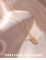 Kalung Titanium Wanita Liontin Mainan Sendal Anti Karat Anti Luntur