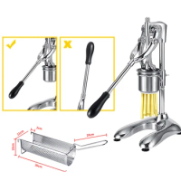 Hand Press Long Potato Strip Extruder French Fries Cutter 30cm Long French Fries Maker Machine Manual Potato Chips Squeezer