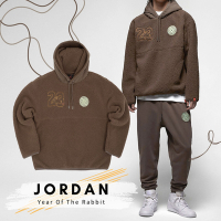 Nike 長袖上衣 Jordan CNY Hoodie 男款 咖啡棕 帽T 休閒 連帽上衣 新年 喬丹 FB1451-274