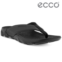 ECCO MX FLIPSIDER FLIP-FLOP 驅動休閒人字拖鞋 中性鞋 黑色