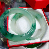 Gelang Giok asli corak hijau