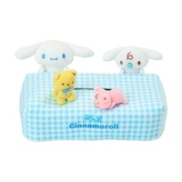 【震撼精品百貨】大耳狗_Cinnamoroll~日本Sanrio三麗鷗 大耳狗造型面紙套-格紋好友款*10076