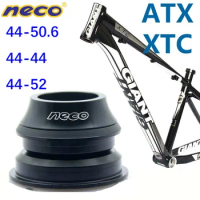 Neco bike headset for giant ATX XTC OD od2 44 50.6 mm mountain bike bearing headset straight tapered fork 28.6 31.8 38.1 33 39.8