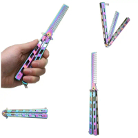 KNIFEZER Sisir Lipat Besi Butterfly Training 220mm JL07