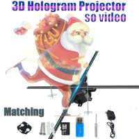 3d Hologram Projector Advertising Screen Hologram Fan Led Luminous Signs Advertising for hd image Video projector Lighting Light