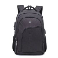 Fashion men's backpack Large capacity business leisure computer backpack Outdoor travel anti-theft waterproof computer backpack