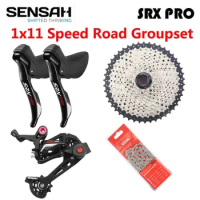 SENSAH SRX PRO 1x11 Speed 11s Road Bike Groupset STI R/L Shifter + Rear Derailleurs + Cassette + Chain Gravel-Bikes Cyclo-Cross