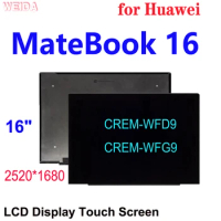 NEW Original 16 Inch for Huawei MateBook 16 LCD Display Touch Screen Assembly for Huawei CREM-WFD9 CREM-WFG9 LCD Replacement