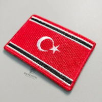 PATCHIFY ACEH FLAG BULAN BINTANG/BENDERA PATCH BORDIR LOGO UKURAN 7.8x5 CM