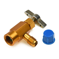 Van mở nắp R134a AC DV134 bằng đồng thau đa năng, hỗ trợ thao tác lấy gas nhanh chóng và dễ dàng