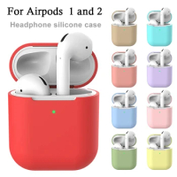 Soft Silicone Case for Apple Airpods 1st 2nd gen Case Bluetooth Wireless Earphones Protective Cover Box for Airpods Ear Pods Bag